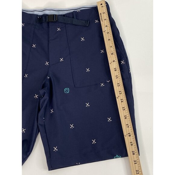 Nike Flex Novelty Lucky Charms Shorts Mens L 33* 10” Inseam Blue Golf Slim Fit - Picture 12 of 15